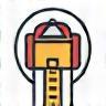 Camera and measuring tape icon representing site surveys